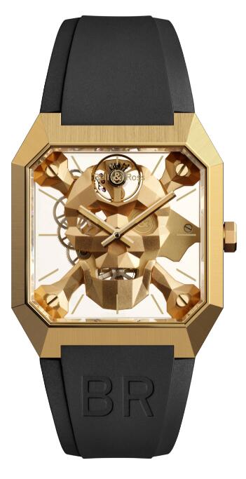 Review Bell and Ross BR 01 Replica Watch BR 01 CYBER SKULL BRONZE BR01-CSK-BR/SRB - Click Image to Close